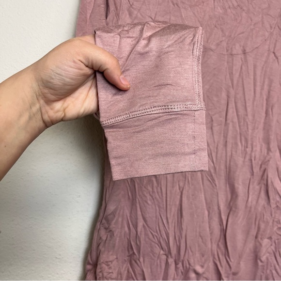 NWT Mauve Shadow Long Sleeve Scoop Neck Shirt - Warm Essentials by Cuddl Duds - Picture 4 of 9
